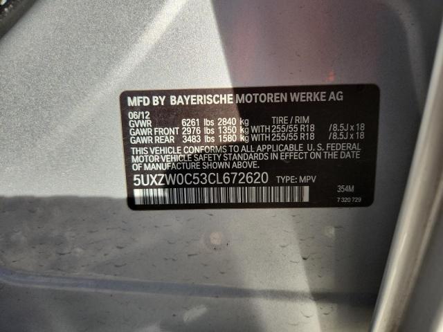 2012 BMW X5 XDRIVE3 - 5UXZW0C53CL672620