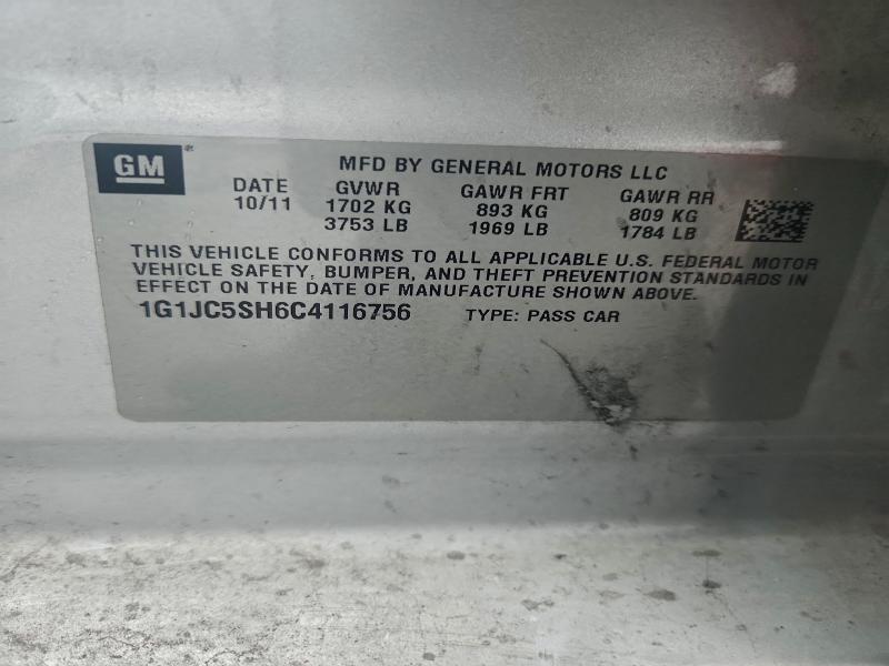 2012 CHEVROLET SONIC #3297082599