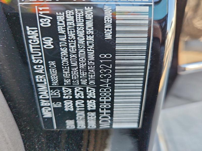 2011 MERCEDES-BENZ E 350 4MAT #3302639003