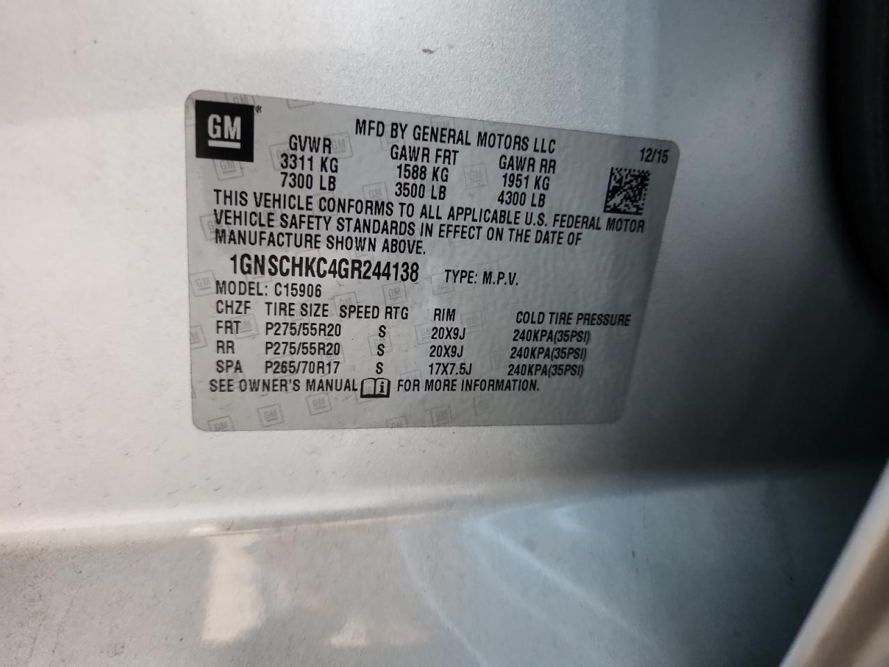 CHEVROLET SUBURBAN C1500 LT