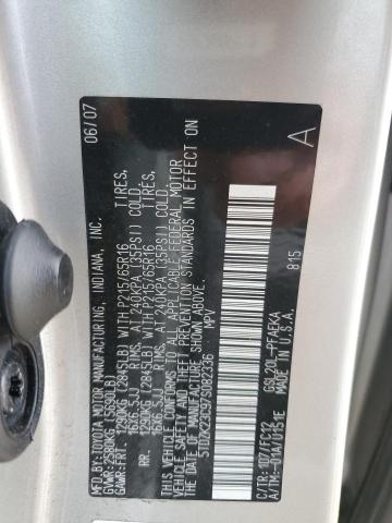 2007 TOYOTA SIENNA CE #3287816102