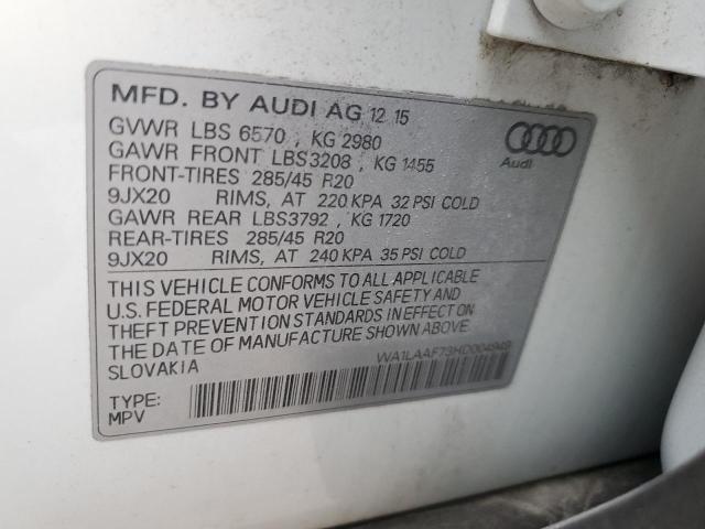 2017 AUDI Q7 PREMIUM #3292352289