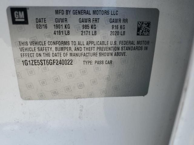 2016 CHEVROLET MALIBU LT #3293477405