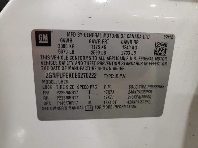 2014 CHEVROLET EQUINOX LT #3304538436