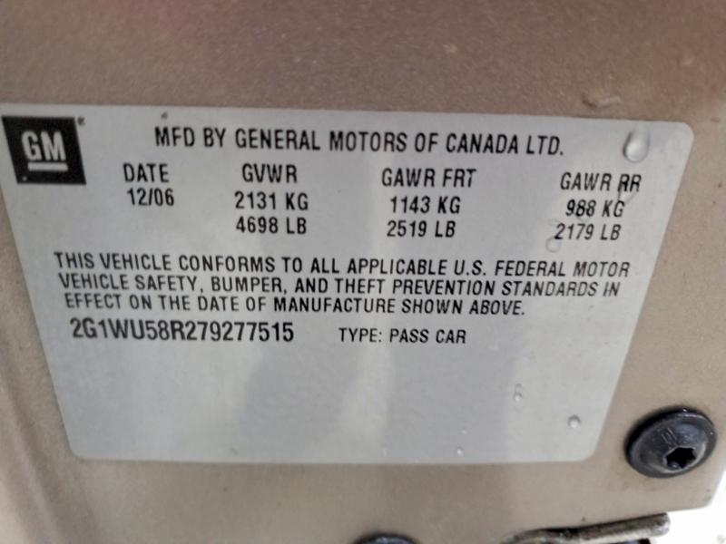 2007 CHEVROLET IMPALA LTZ #3296939890