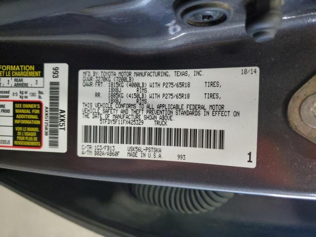 2015 TOYOTA TUNDRA CRE #3292422613