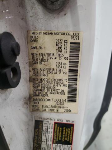 2021 NISSAN FRONTIER S - 1N6ED0CF0MN710354