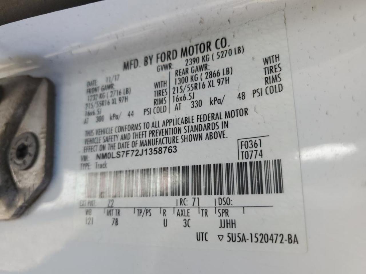 FORD TRANSIT CONNECT XLT