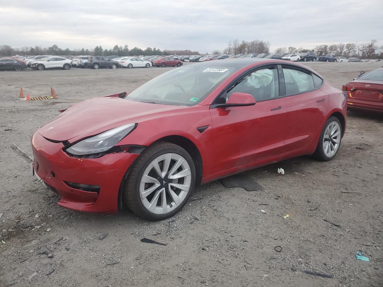 Lot #3298136128 2022 TESLA MODEL 3