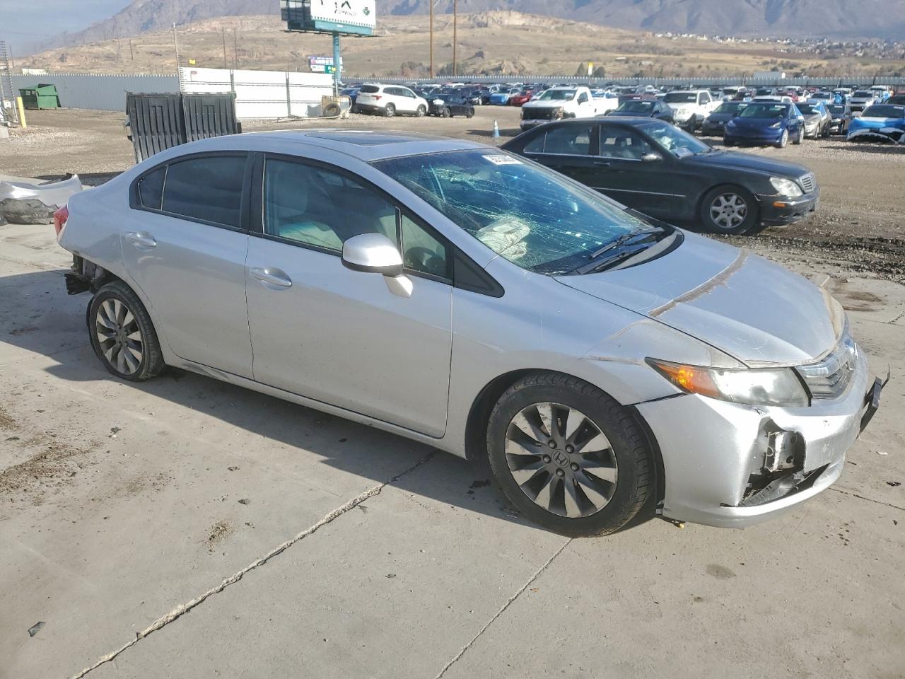 Lot #3304935551 2012 HONDA CIVIC EX