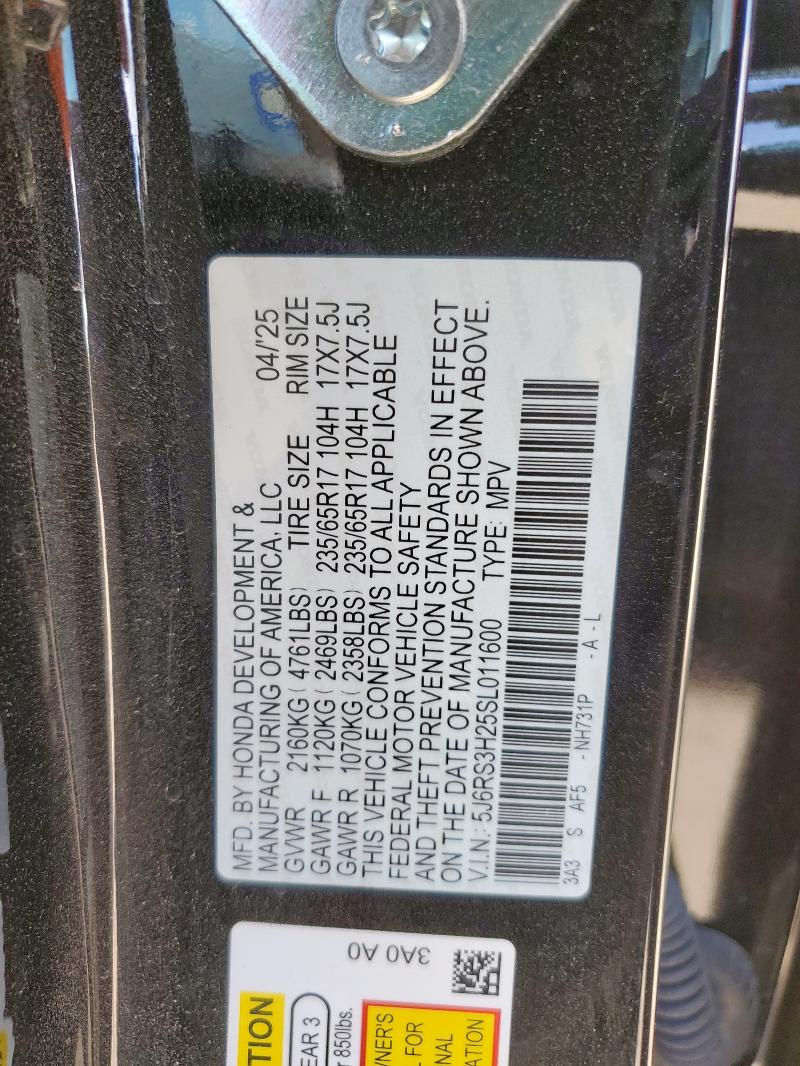 2025 HONDA CR-V LX #3285531304