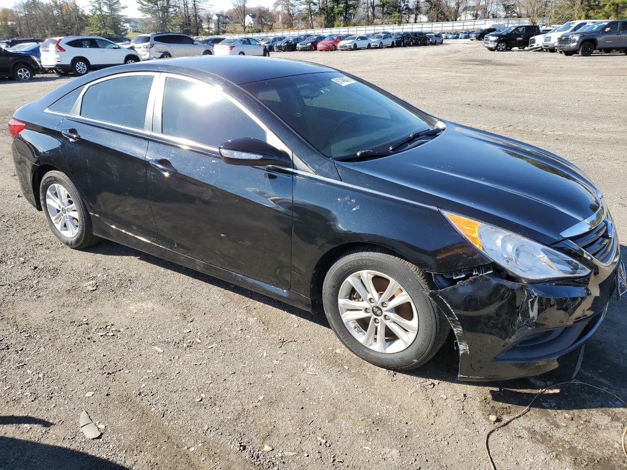 Lot #3304575449 2014 HYUNDAI SONATA GLS