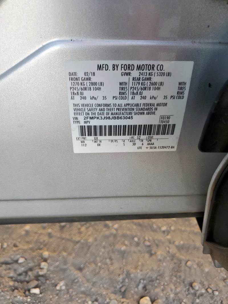 2018 FORD EDGE SEL #3309796399