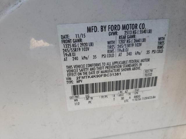 2015 FORD EDGE TITAN 2FMTK4K90FBC31381