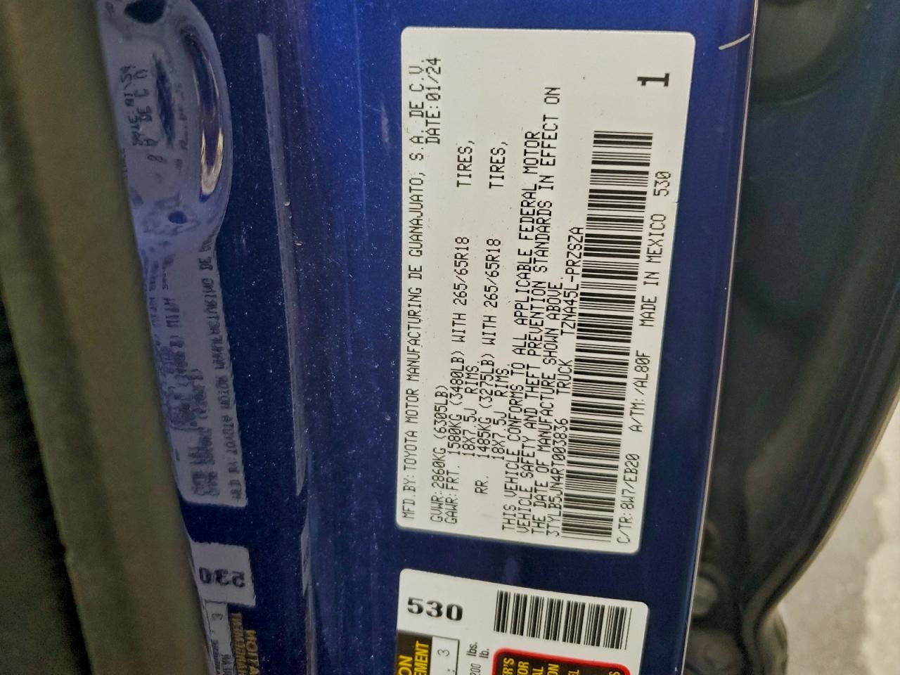 TOYOTA TACOMA DOUBLE CAB