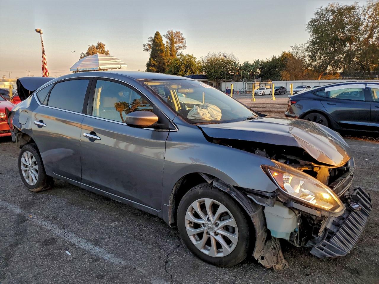 Lot #3316061260 2019 NISSAN SENTRA S