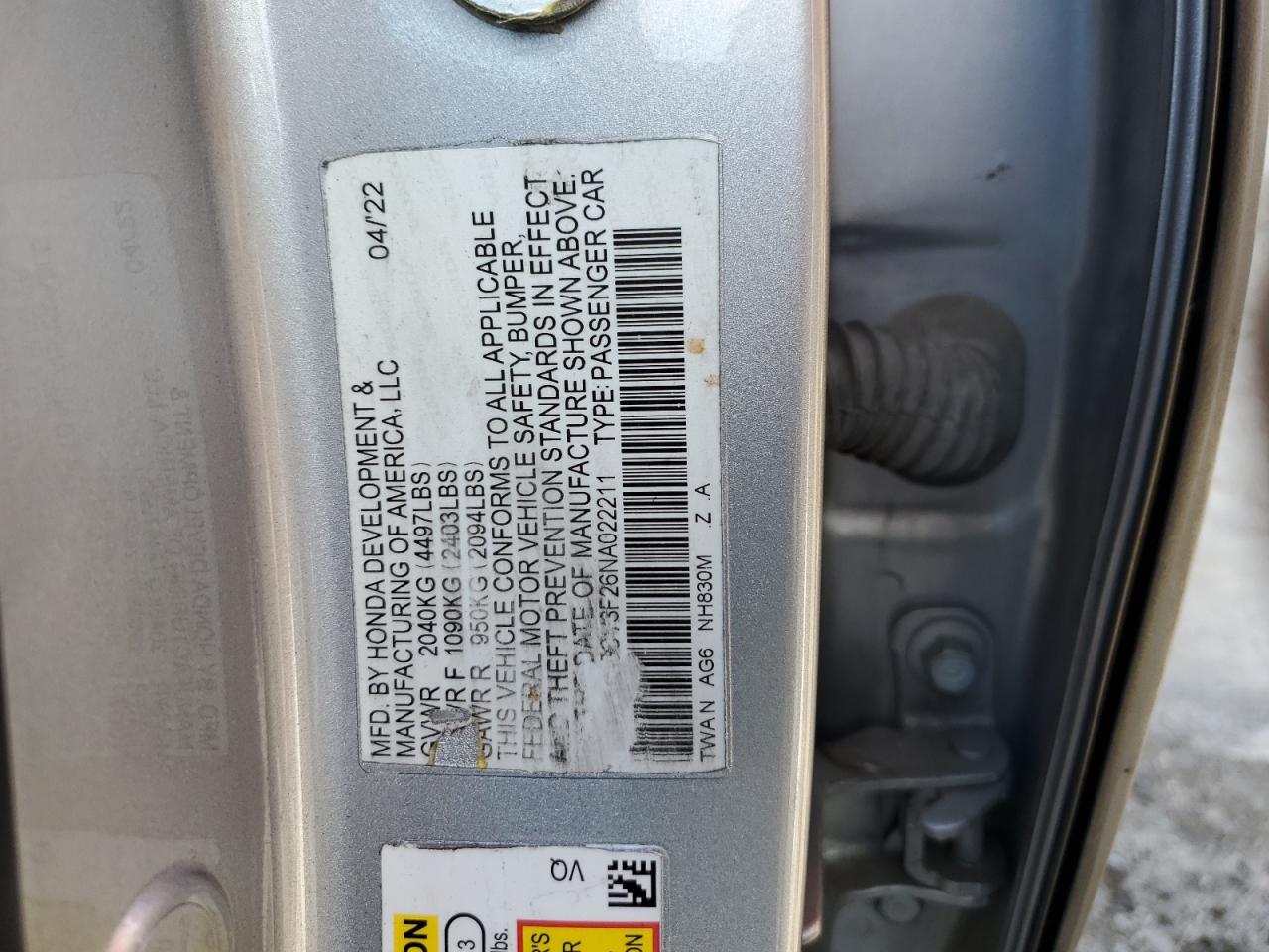 HONDA ACCORD HYBRID SPORT