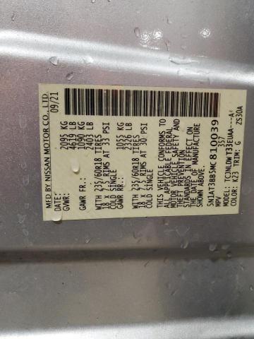 2021 NISSAN ROGUE SV #3301983454