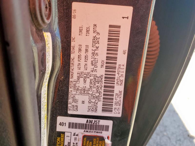 2016 TOYOTA TUNDRA CRE #3304571479