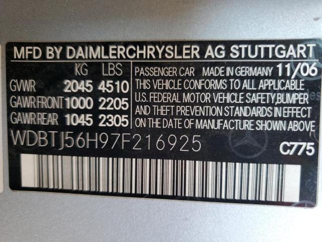 2007 MERCEDES-BENZ CLK 350 #3298045165