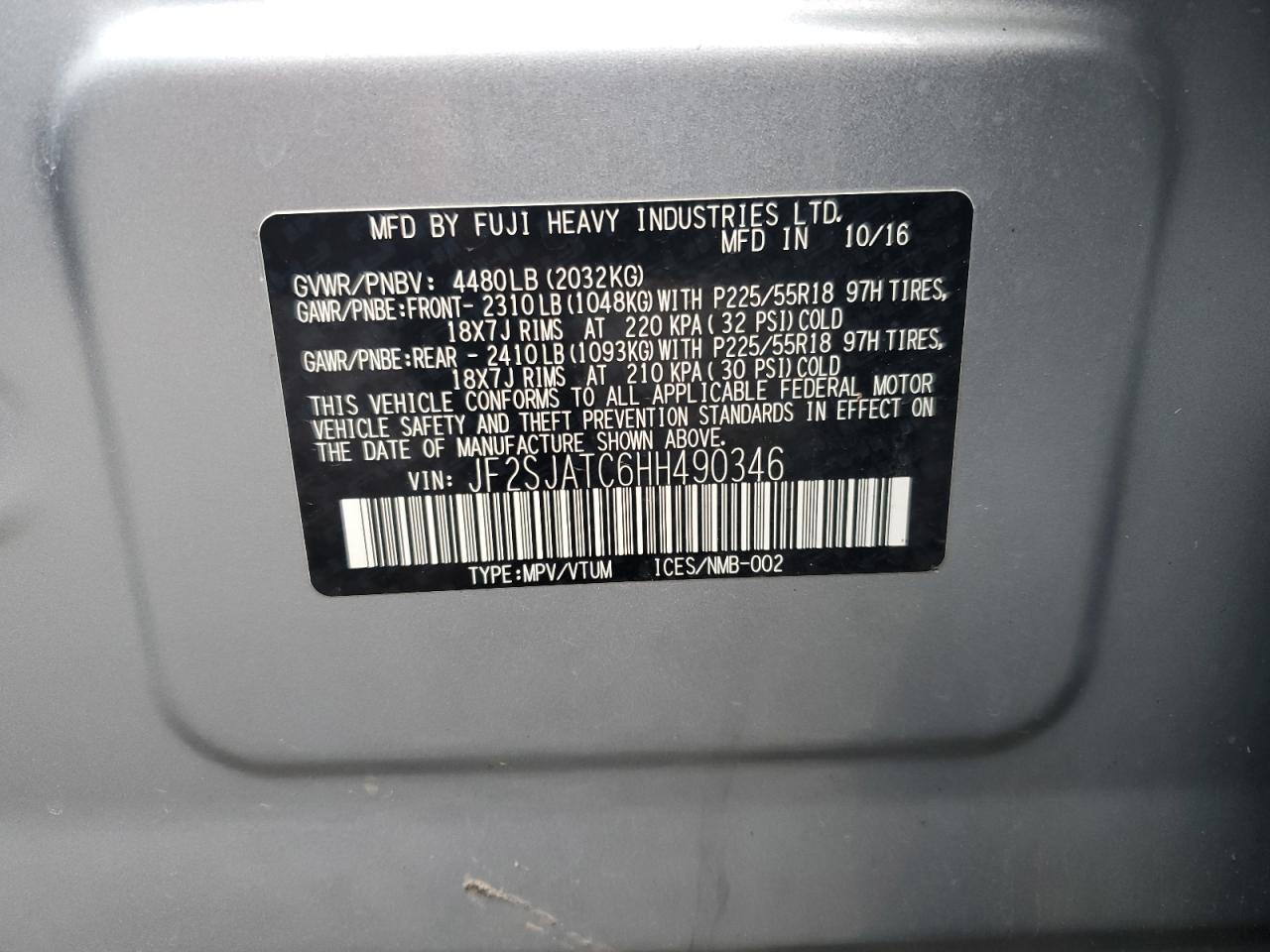 SUBARU FORESTER 2.5I TOURING