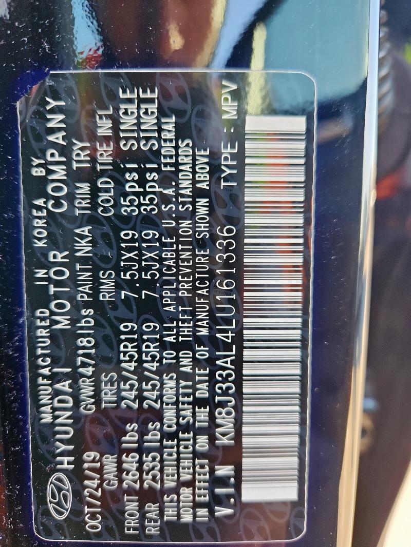 2020 HYUNDAI TUCSON LIM #3302936633