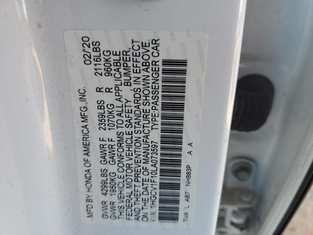 2020 HONDA ACCORD LX #3296902849