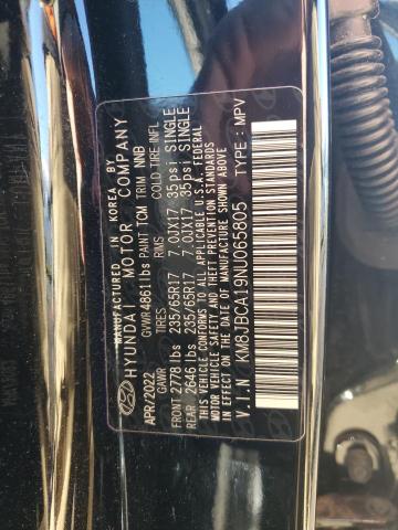 2022 HYUNDAI TUCSON BLU #3303843520