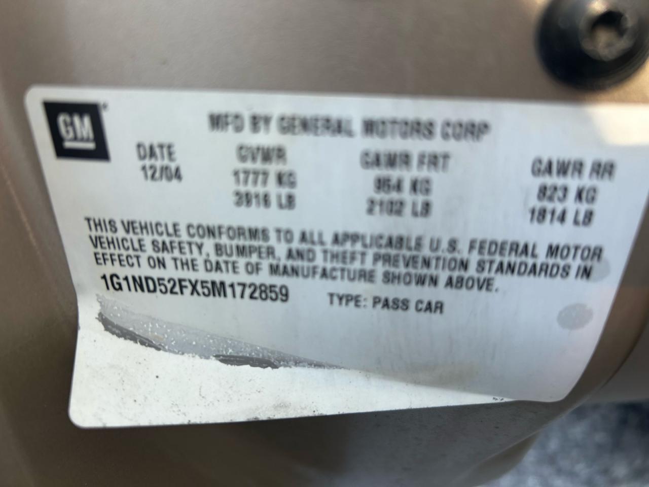 Lot #3287313994 2005 CHEVROLET CLASSIC