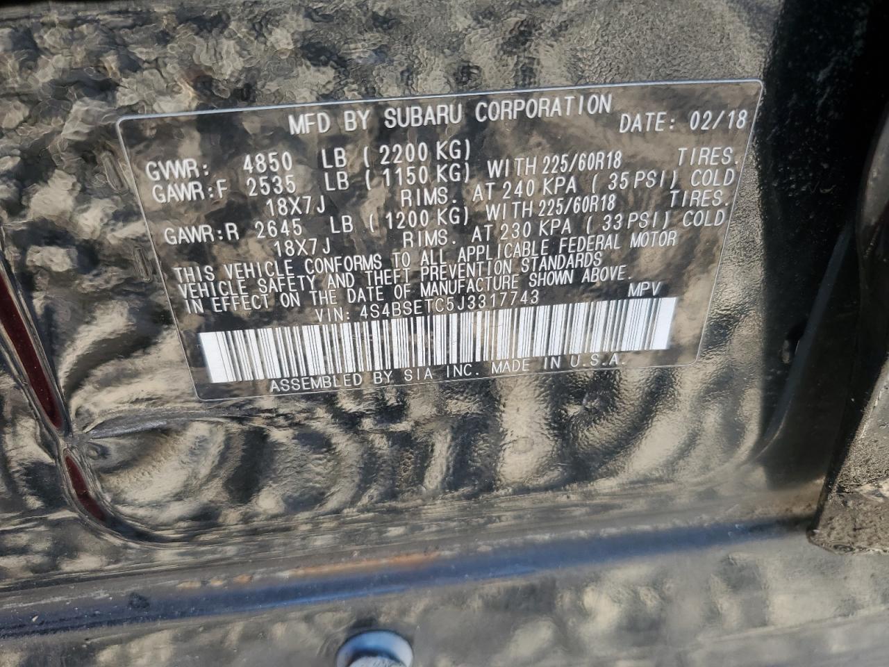 SUBARU OUTBACK TOURING