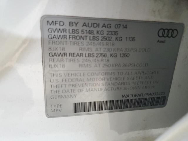 2015 AUDI A4 ALLROAD - WA1UFAFL9FA033423