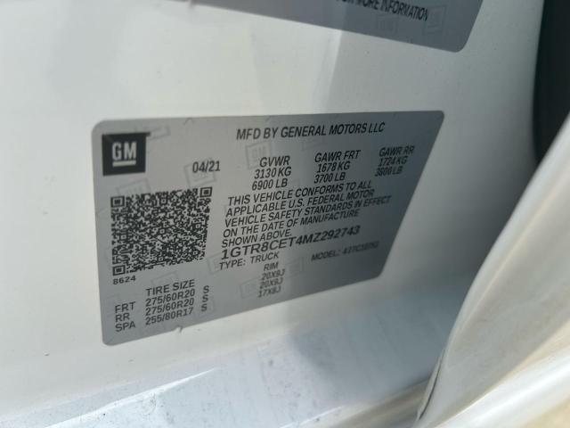 2021 GMC SIERRA C15 - 1GTR8CET4MZ292743