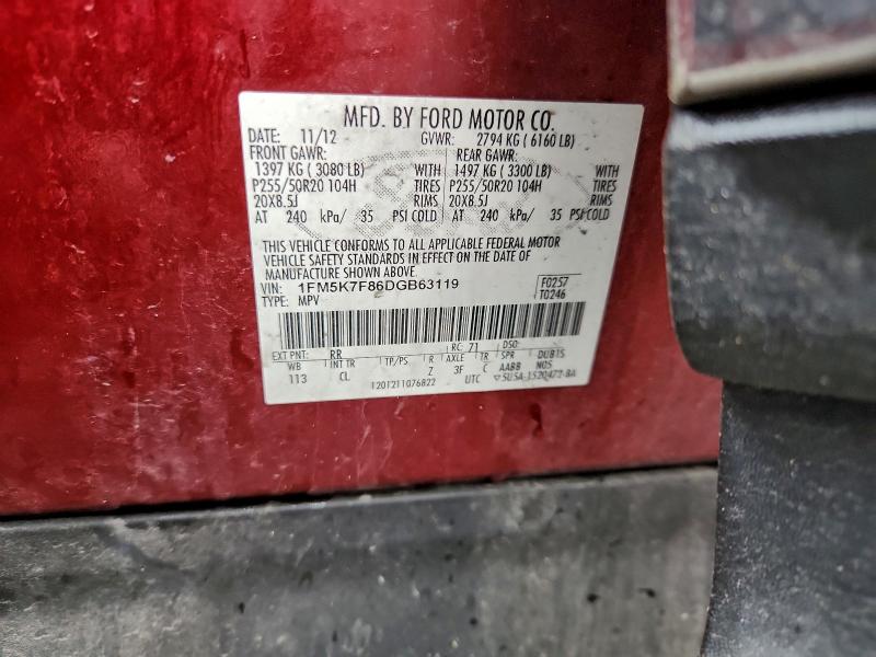 2013 FORD EXPLORER L #3298204080