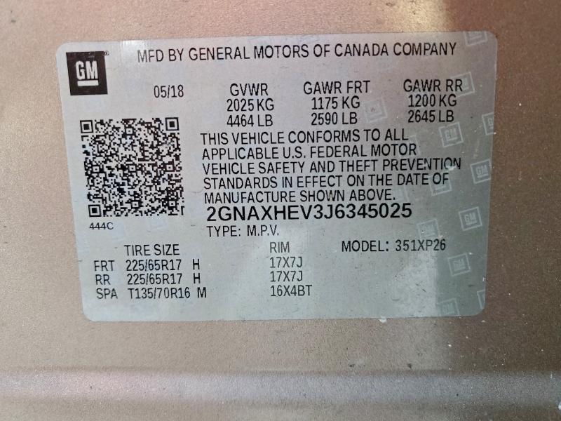 2018 CHEVROLET EQUINOX LS #3297933783