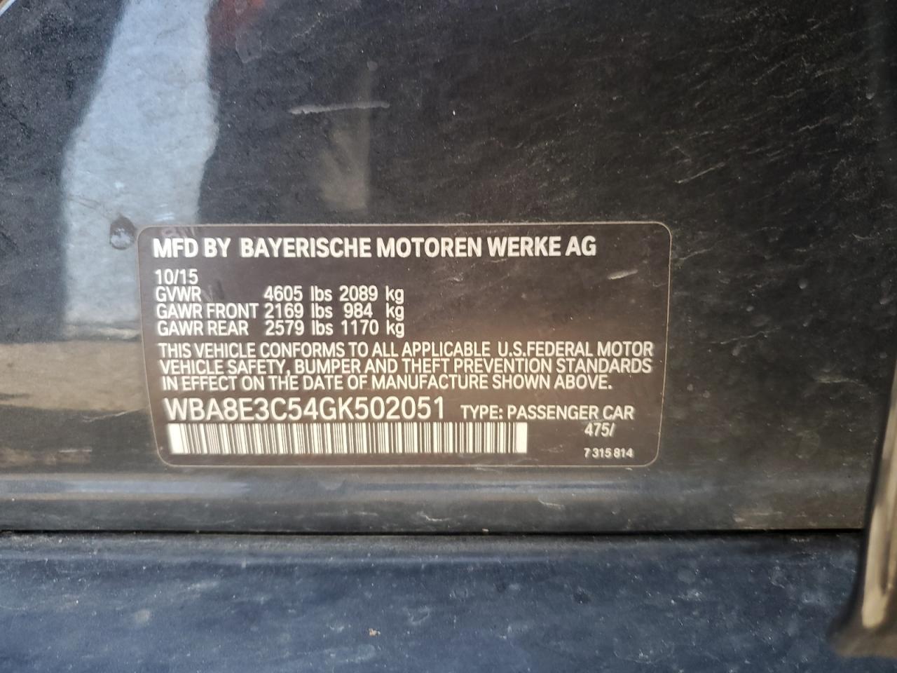 BMW 3 SERIES XI SULEV