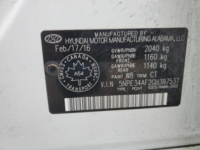 2016 HYUNDAI SONATA SPO - 5NPE34AF2GH397537