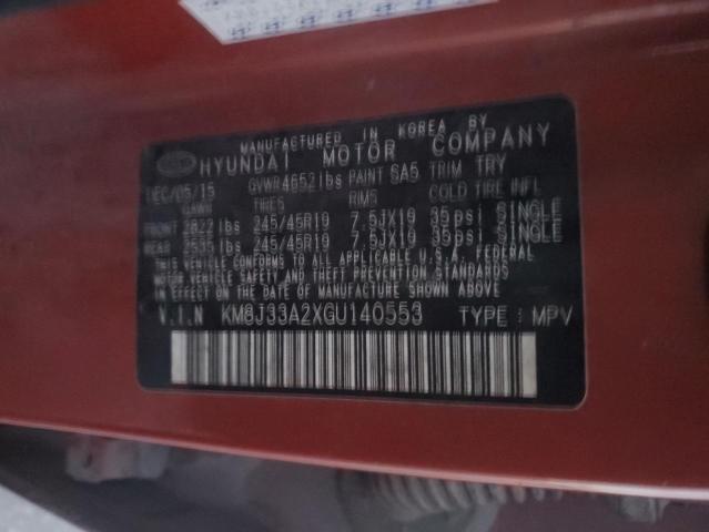 2016 HYUNDAI TUCSON LIM #3305325299