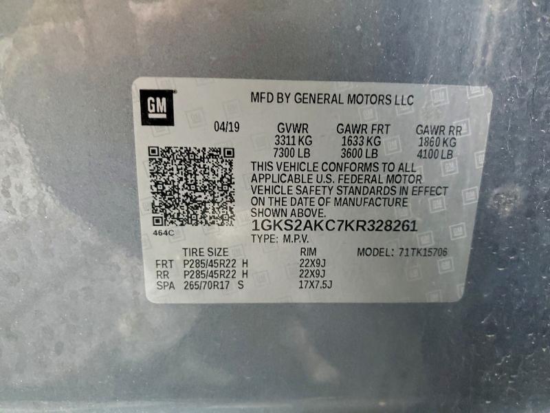 2019 GMC YUKON SLE #3312431664