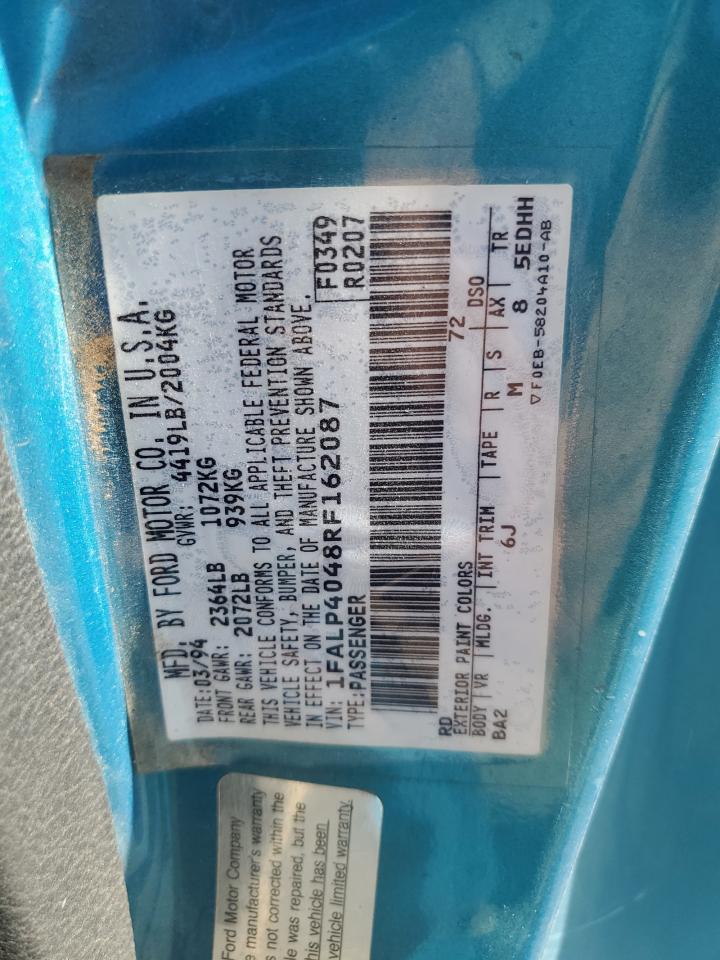 Lot #3290566824 1994 FORD MUSTANG