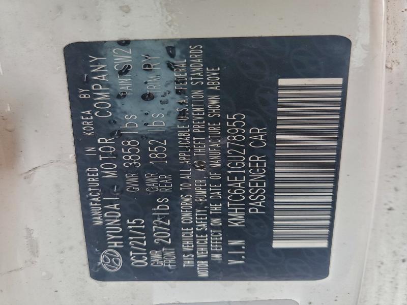 2016 HYUNDAI VELOSTER T #3304641948