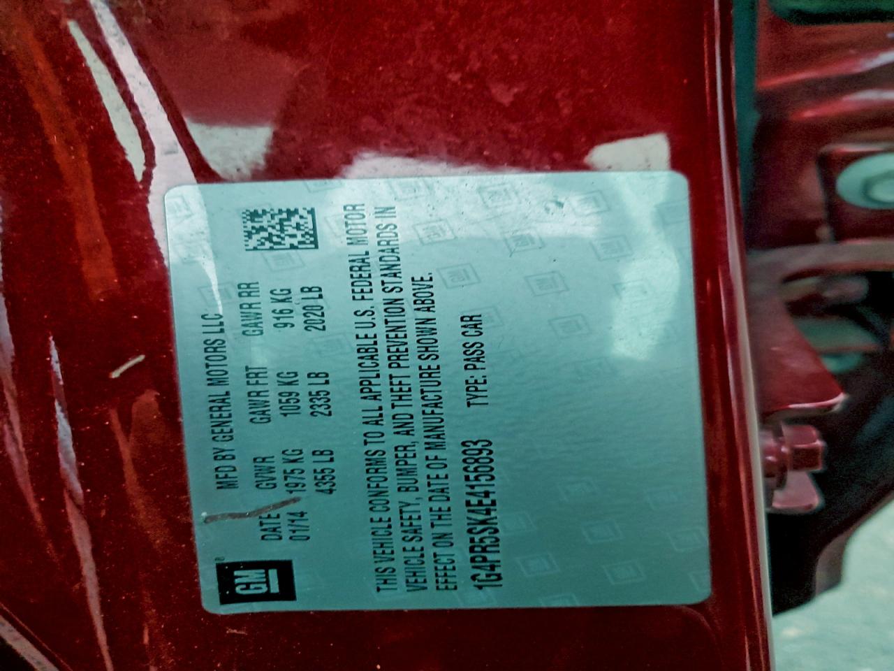 BUICK VERANO CONVENIENCE