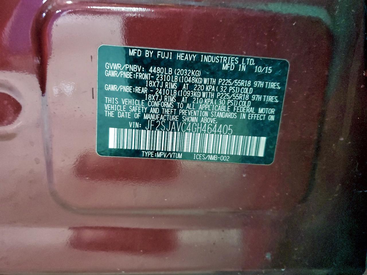 SUBARU FORESTER 2.5I TOURING