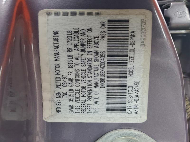 1998 TOYOTA COROLLA VE #3301619655