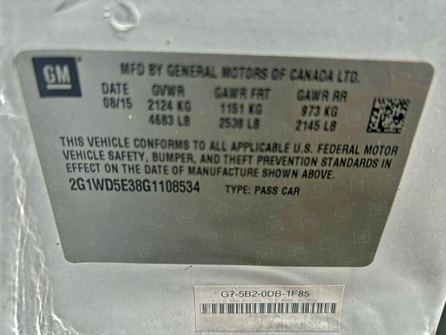 2016 CHEVROLET IMPALA LIM #3296252429