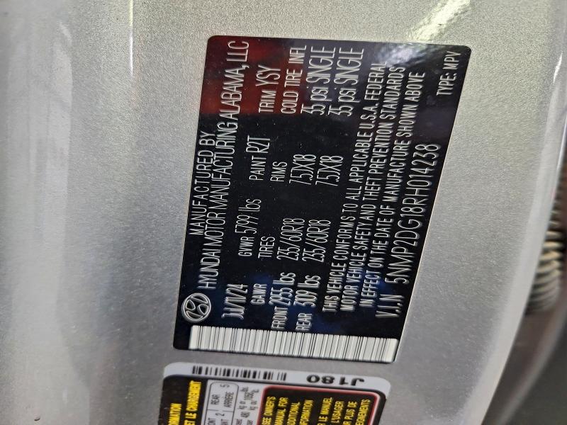 2024 HYUNDAI SANTA FE S #3294618029