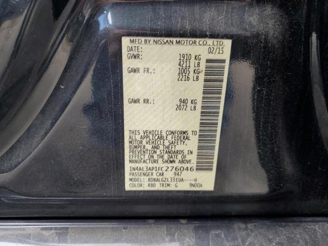 2015 NISSAN ALTIMA 2.5 #3292867591