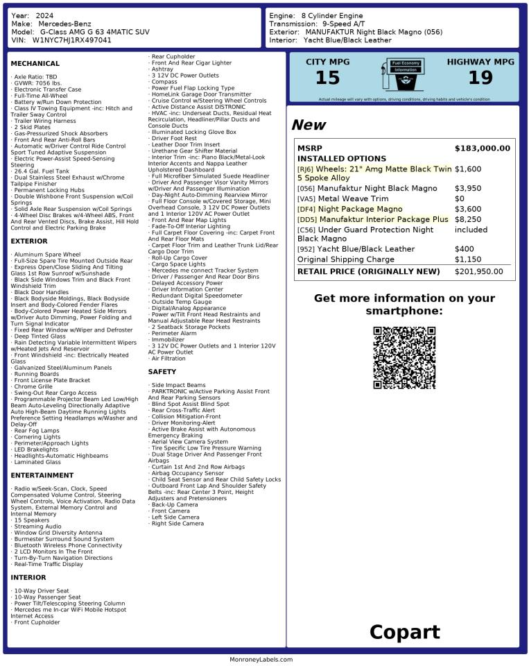 MERCEDES-BENZ G-CLASS 63 AMG