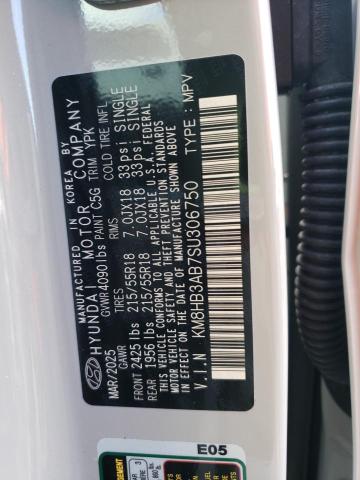 2025 HYUNDAI KONA SEL KM8HB3AB7SU306750