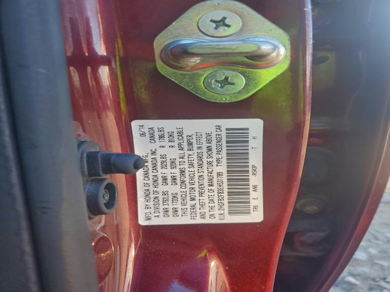 2014 HONDA CIVIC EX #3303704021