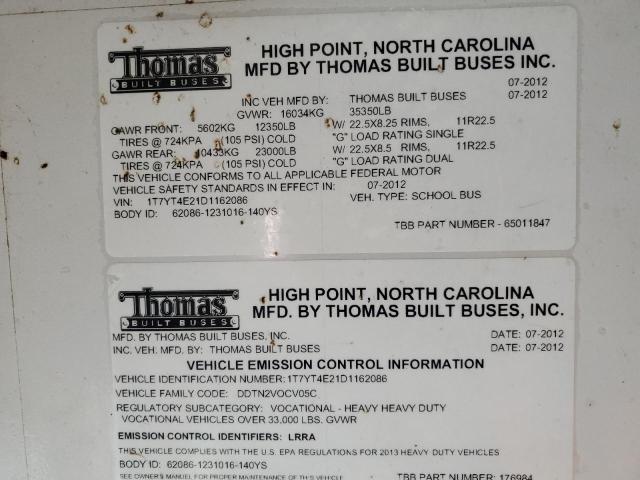 2013 THOMAS SAF-T-LINER HDX #3282738283